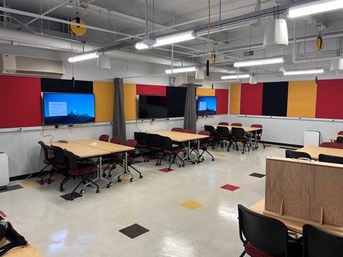 MBI Products acoustic wall panels in classroom for noise reduction