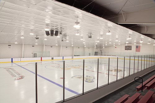 Low-emissivity ceiling in ice rink – MBI Products
